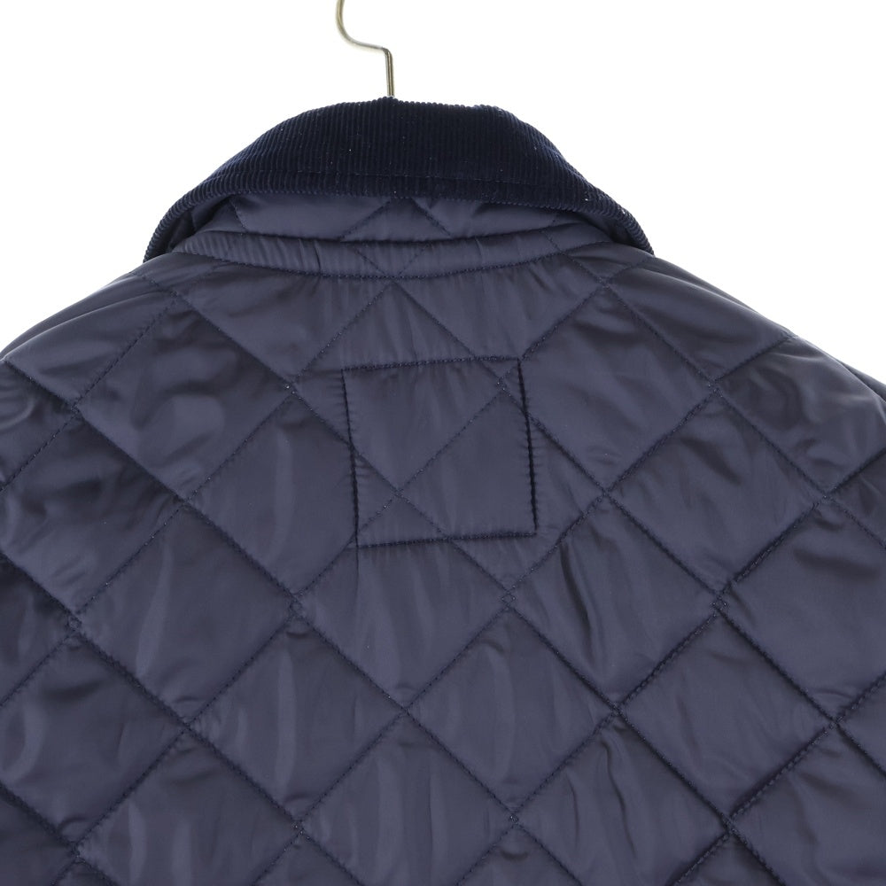 LAVENHAM(ラベンハム) UK製 襟コーデュロイ キルティングジャケット ネイビー LVH-18-BP