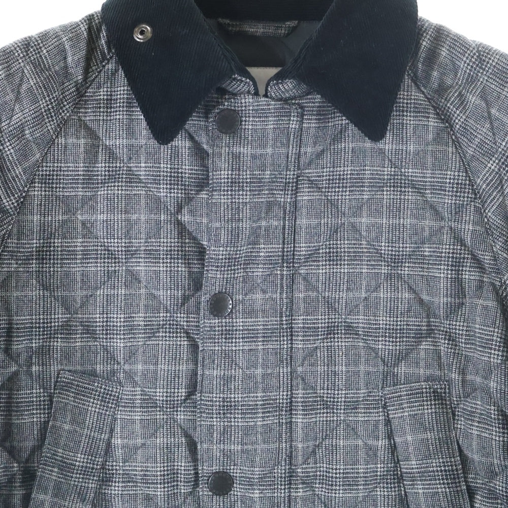 Barbour(バブアー) 18SS BEDALE ビデイル ウール キルティングジャケット コート グレー 1802200