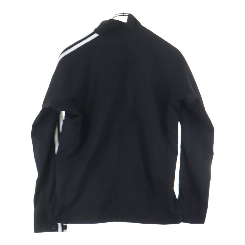 Y-3(ワイスリー) M REF WO TT サイドスリーストライプ ポリエステルウール ロゴプリント ジップアップジャケット ブラック IW7462