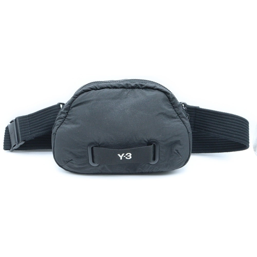 Y-3(ワイスリー) X BODY BAG ロゴ刺繍 ナイロン ボディ ショルダーバッグ ブラック H63111