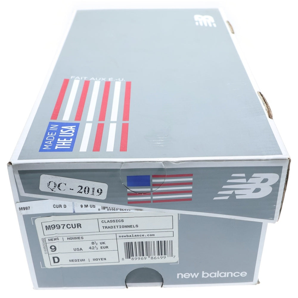 New Balance(ニューバランス) M997CUR USA製 スエード ローカットスニーカー グレー US9/27cm