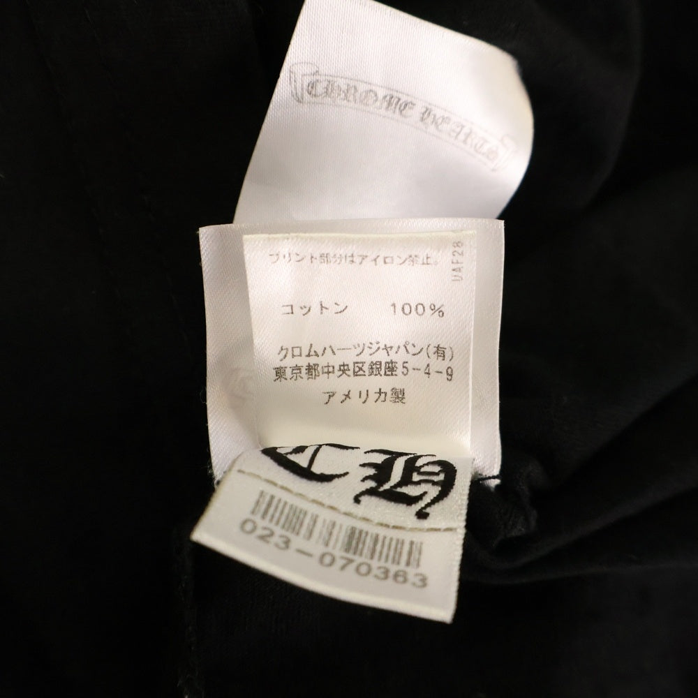 CHROME HEARTS(クロムハーツ) CH T-SHIRT スクロールラベルプリント クルーネック ポケット 半袖Tシャツ