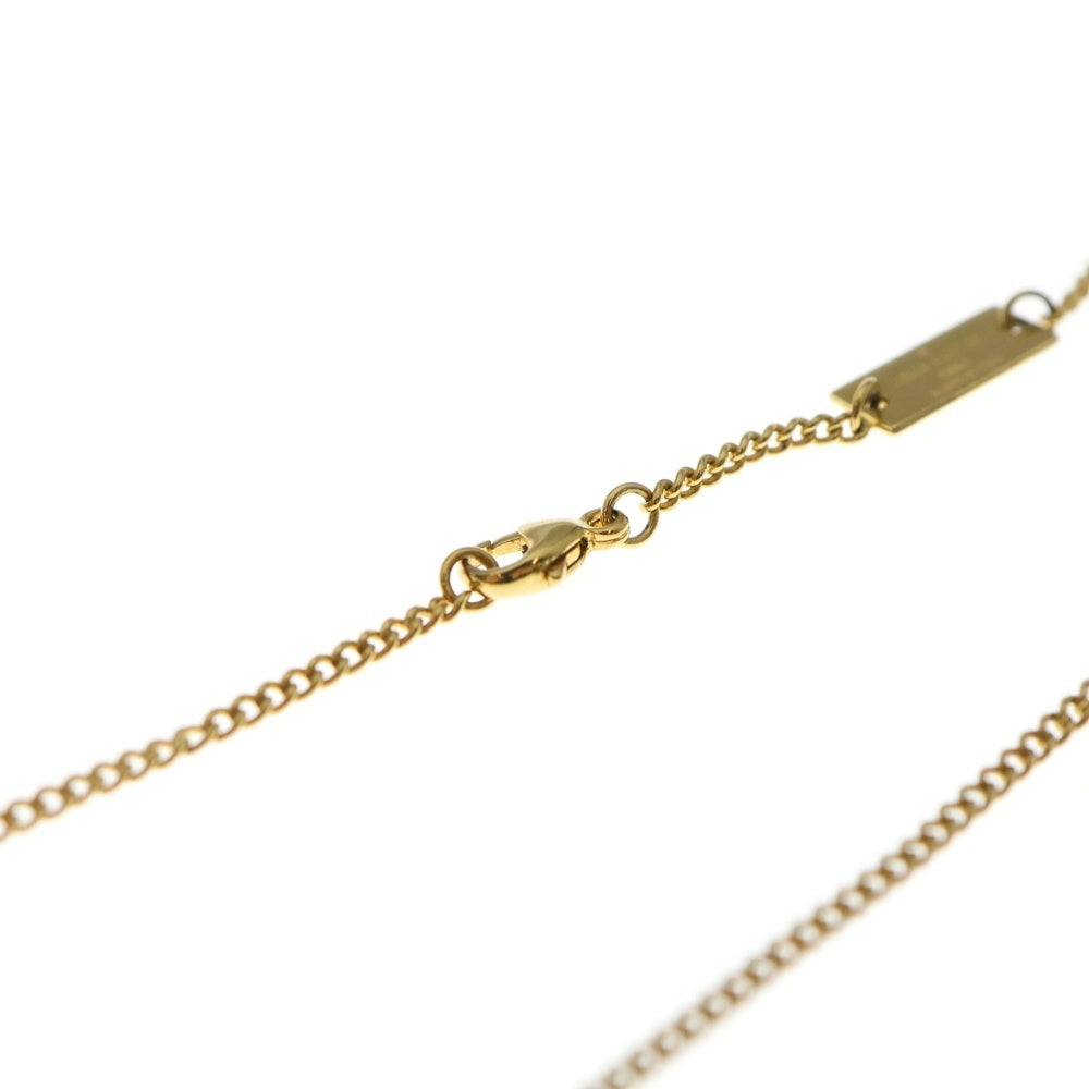 LOUIS VUITTON(ルイヴィトン) LV ロゴ リング モノグラム チャーム メダル チェーン ネックレス ゴールド M80189