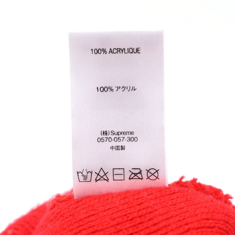 SUPREME(シュプリーム) 18AW Classic Logo Script Beanie クラシック ロゴデザイン スクリプト ビーニー ニット帽 レッド