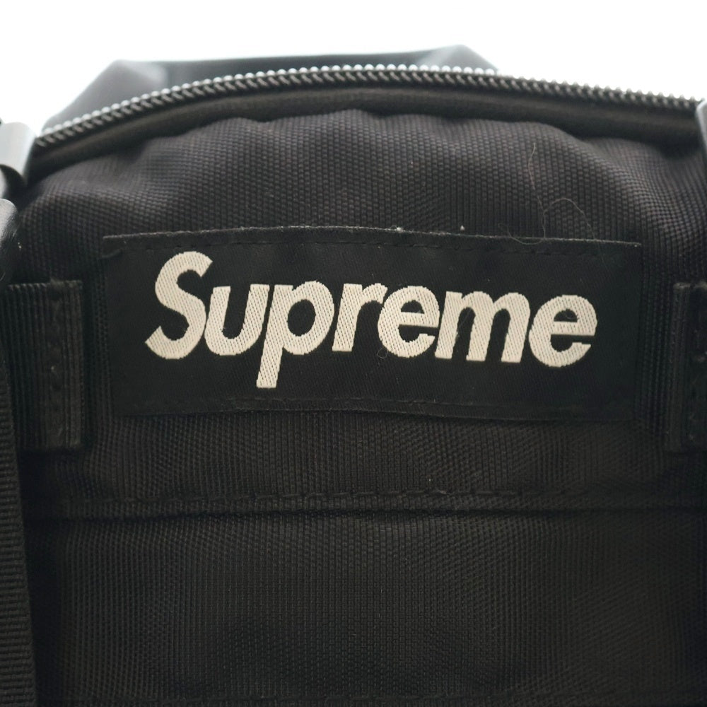SUPREME(シュプリーム) 19AW CORDURA Waist Bag コーデュラ ボックスロゴデザイン ウエストバッグ ショルダーバッグ ブラック