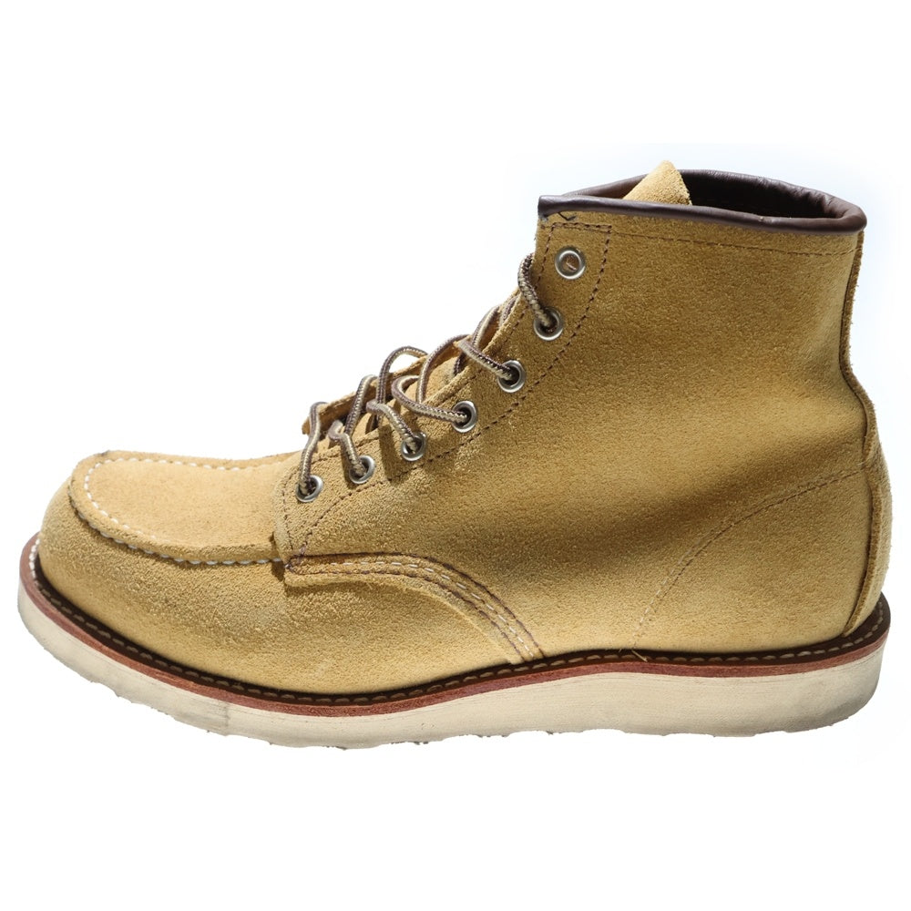RED WING(レッド ウイング) 6-INCH CLASSIC MOC クラシック モック スエード レースアップ ブーツ ベージュ 8833