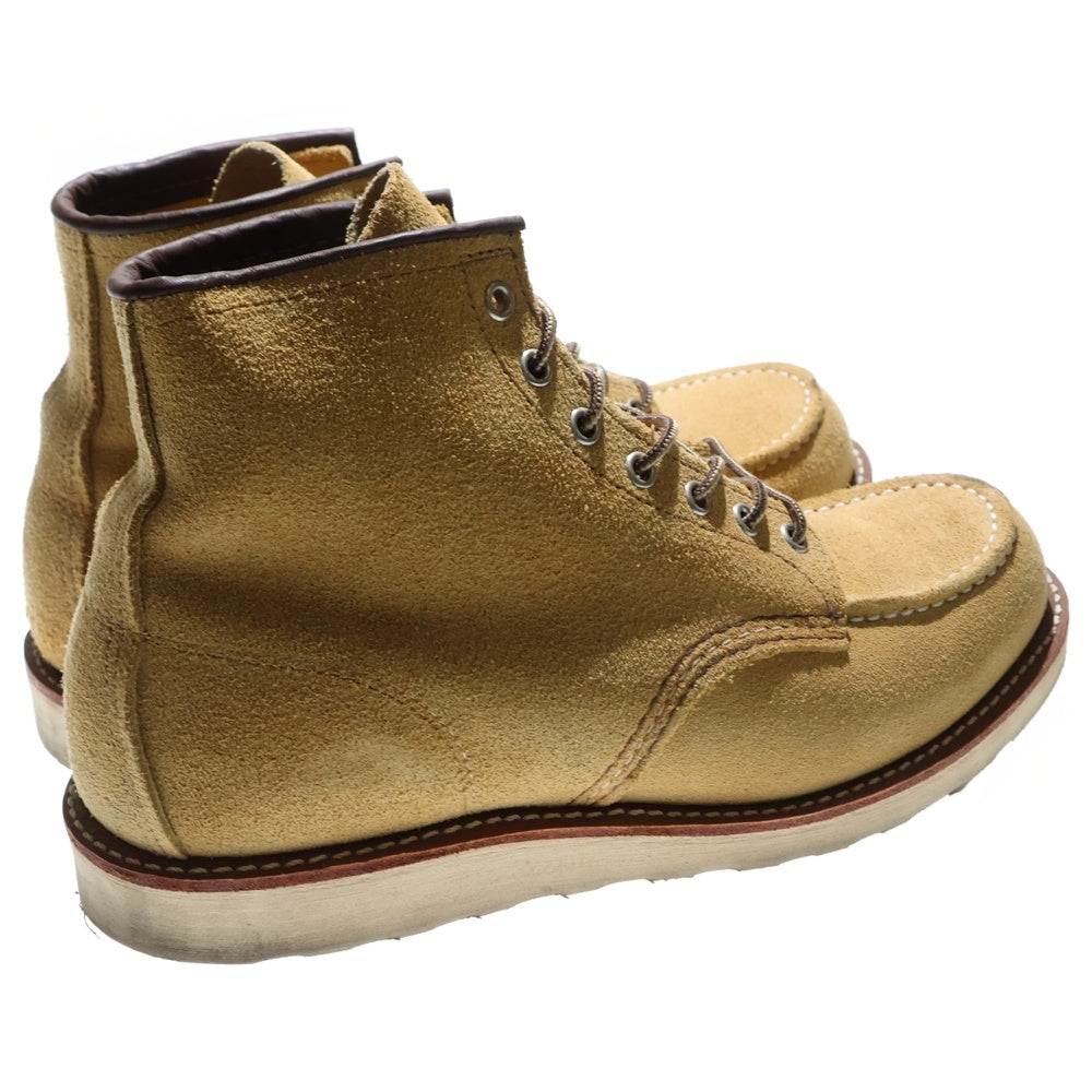 RED WING(レッド ウイング) 6-INCH CLASSIC MOC クラシック モック スエード レースアップ ブーツ ベージュ 8833