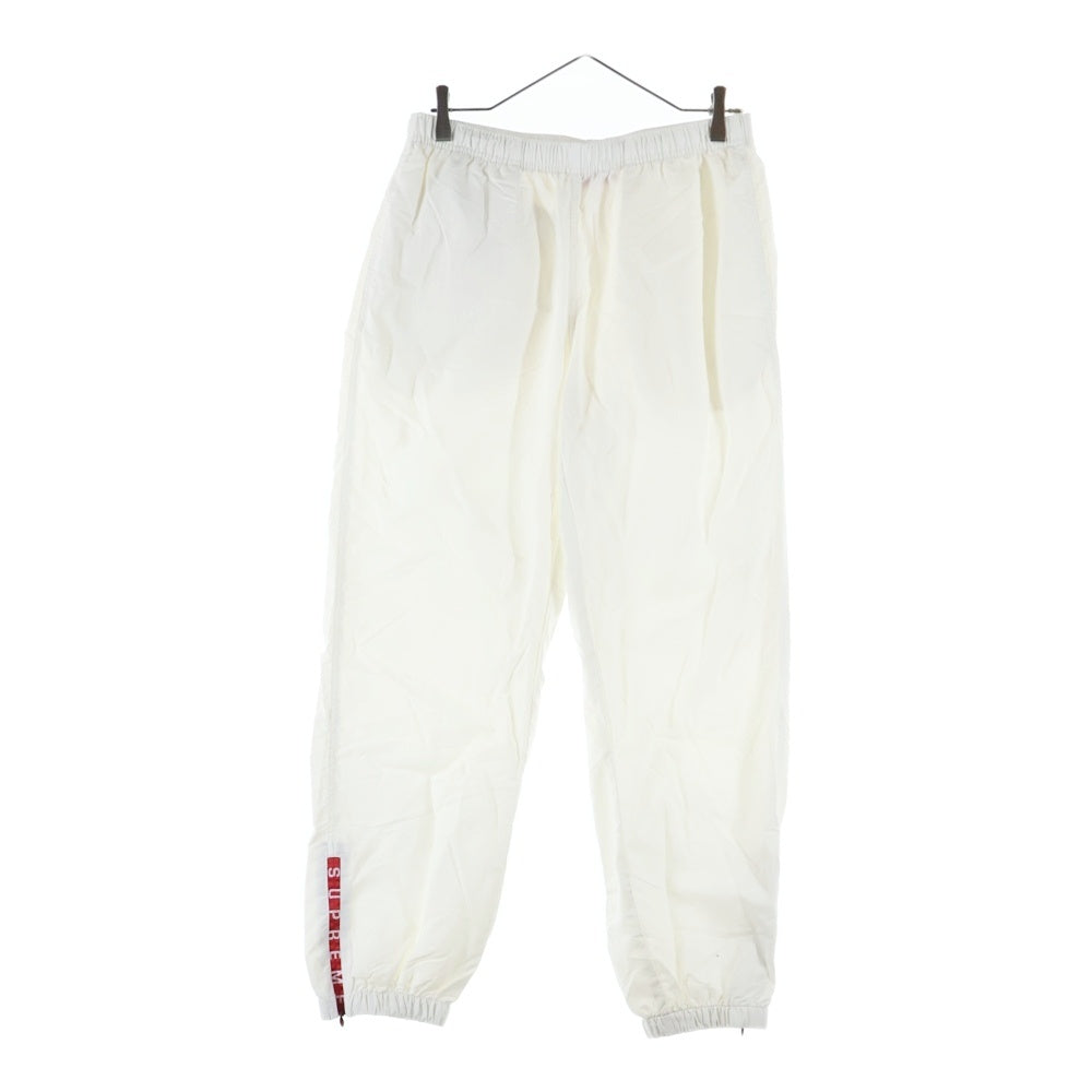 SUPREME(シュプリーム) 21AW Warm Up Pant ウォームアップ トラックパンツ ホワイト/レッド