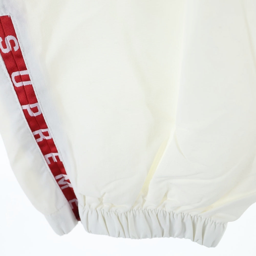 SUPREME(シュプリーム) 21AW Warm Up Pant ウォームアップ トラックパンツ ホワイト/レッド