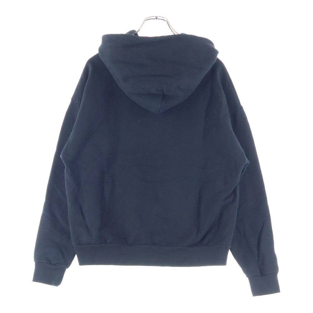UNKNOWN LONDON(アンノーンロンドン) DETACHABLE PANEL RIBCAGE HOODIE デタッチャブルパネル リブゲージ プルオーバーフーディー パーカー スウェット ブラック