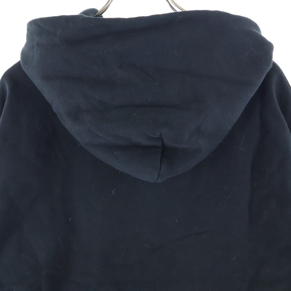 UNKNOWN LONDON(アンノーンロンドン) DETACHABLE PANEL RIBCAGE HOODIE デタッチャブルパネル リブゲージ プルオーバーフーディー パーカー スウェット ブラック