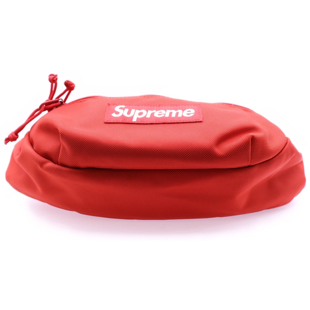 SUPREME(シュプリーム) 18SS CORDURA Waist Bag コーデュラ フロントボックスロゴデザイン ウエストバック ショルダーバッグ レッド
