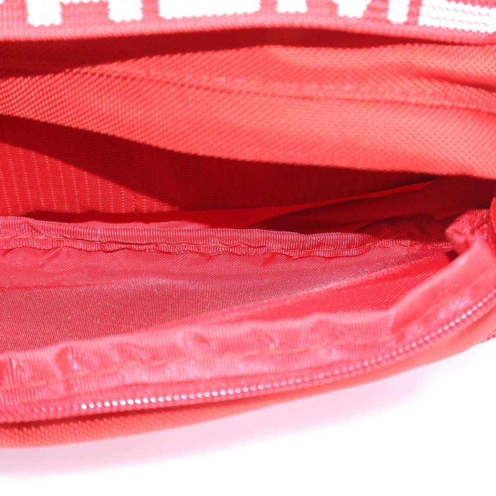SUPREME(シュプリーム) 18SS CORDURA Waist Bag コーデュラ フロントボックスロゴデザイン ウエストバック ショルダーバッグ レッド