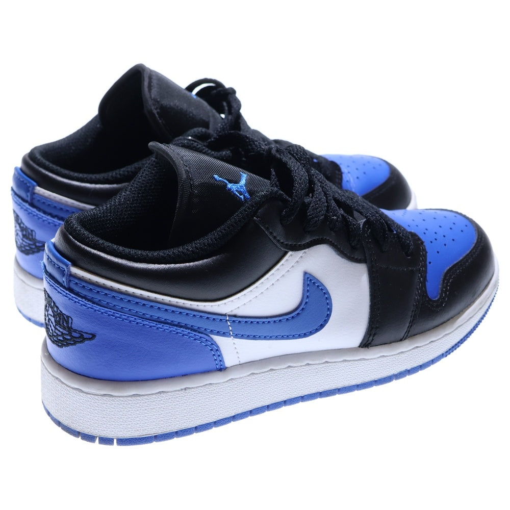 NIKE(ナイキ) GS AIR JORDAN 1 LOW BLACK WHITE ROYAL BLUE エアジョーダン1 ブラック ホワイト ロイヤルブルー ローカットスニーカー キッズ ブルー US4Y/23cm 553560-140