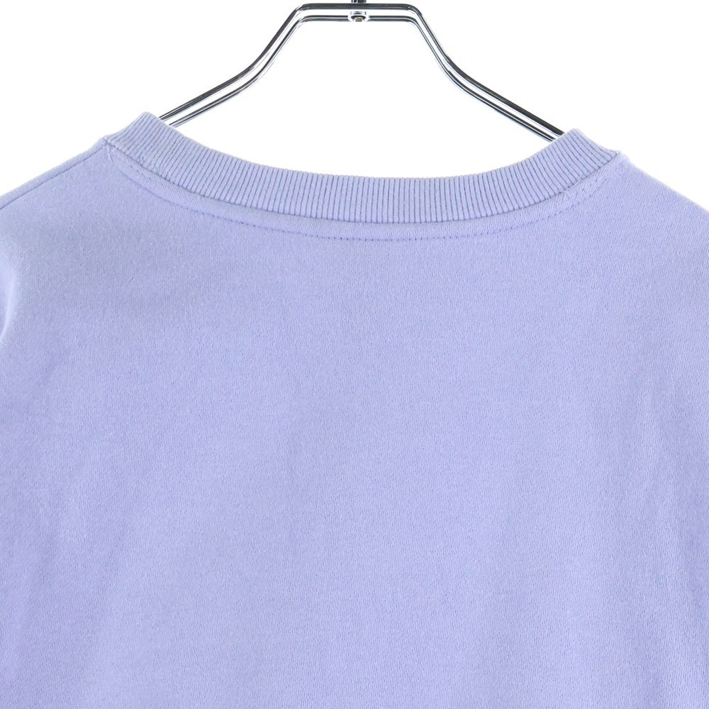 NO BRAND(ノーブランド) MAHAGRID マハグリッド フロントロゴデザイン クルーネック カットソー スウェット トレーナー パープル MG2B MM481 APPS