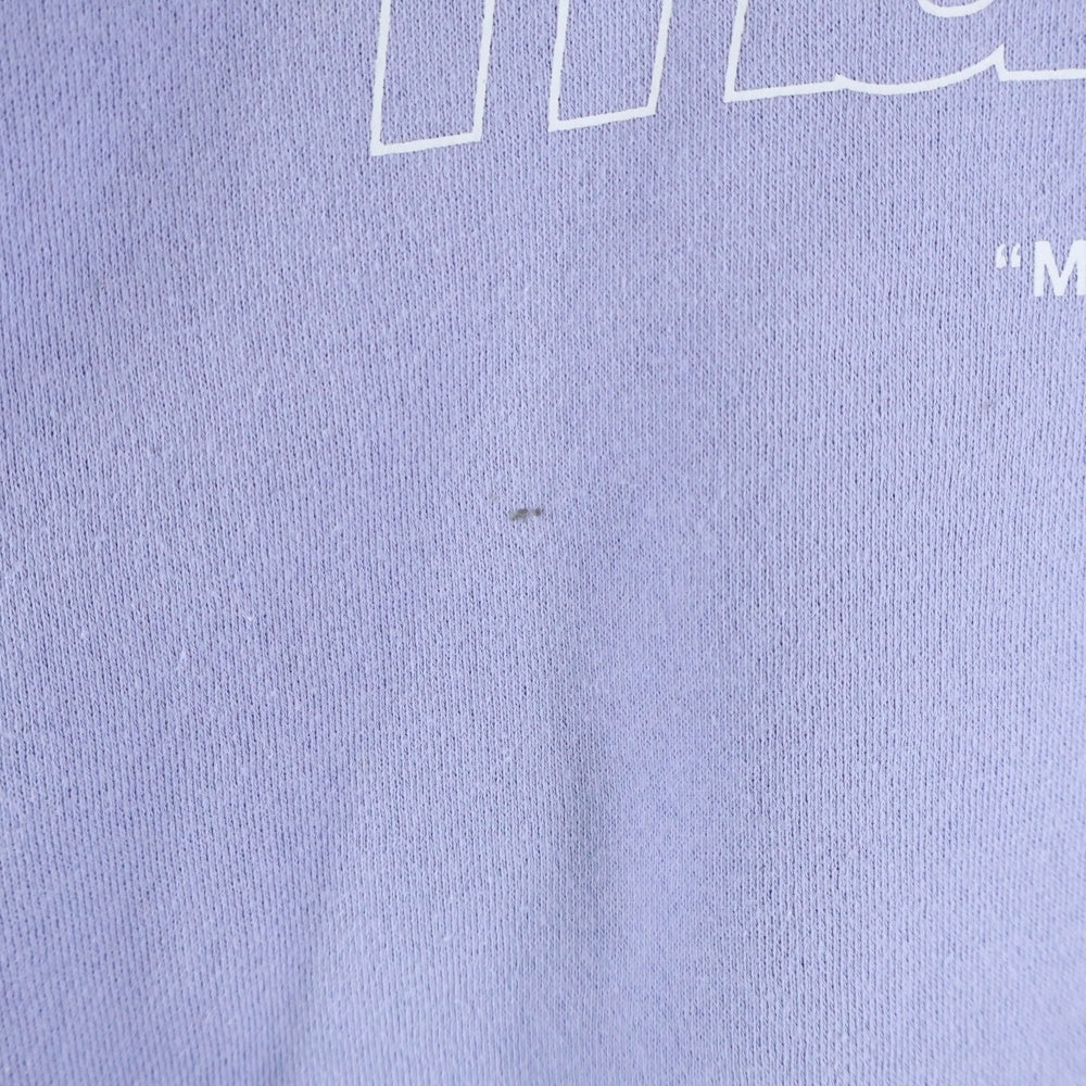 NO BRAND(ノーブランド) MAHAGRID マハグリッド フロントロゴデザイン クルーネック カットソー スウェット トレーナー パープル MG2B MM481 APPS