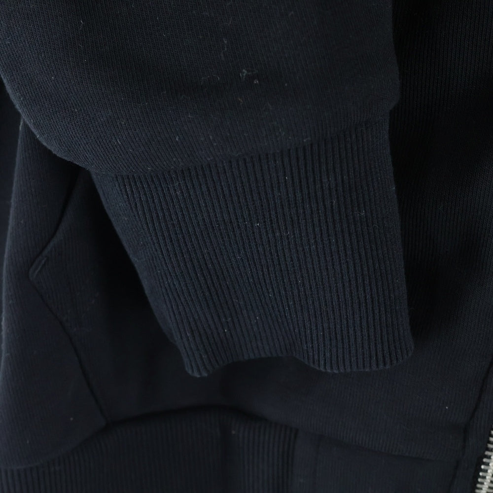 DIESEL(ディーゼル) S-GIRK-HOOD-ZIP 胸ロゴデザイン フーデッド ジップアップ スウェット パーカー ブラック A03371