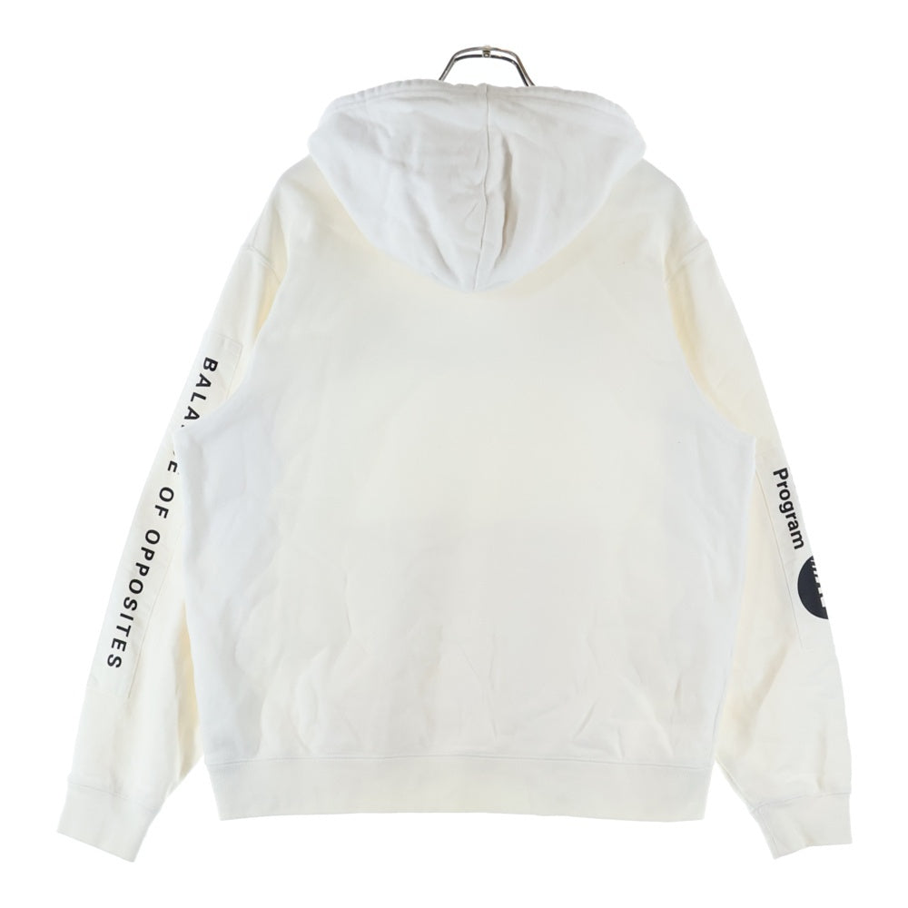 RVCA(ルーカ) ロゴプリント スウェット プルオーバーパーカー ホワイト AJ042-015