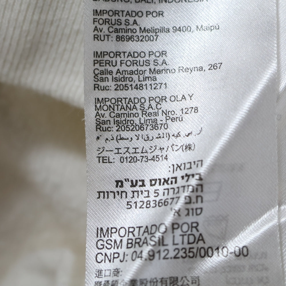 RVCA(ルーカ) ロゴプリント スウェット プルオーバーパーカー ホワイト AJ042-015