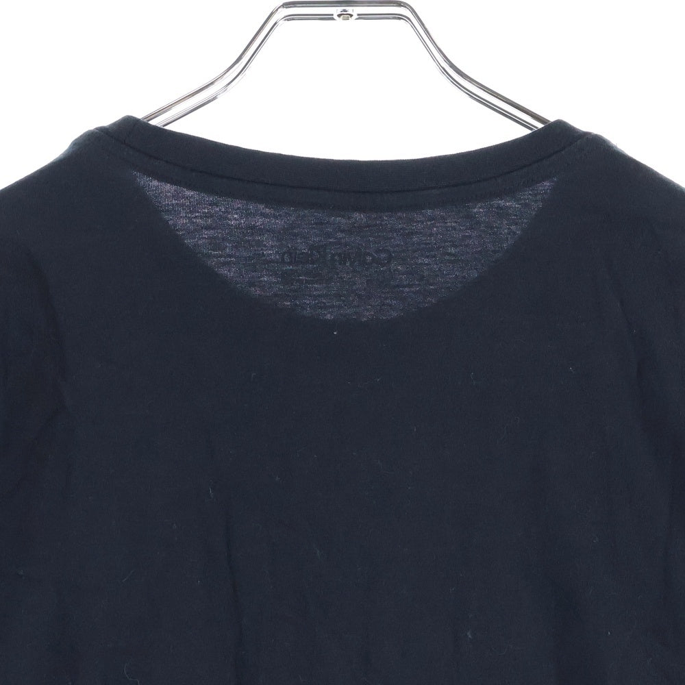 Calvin Klein(カルバンクライン) CKロゴプリント クルーネック 長袖Tシャツ カットソー ブラック