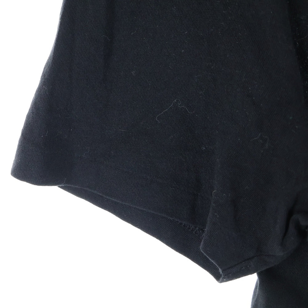 Armani Exchange(アルマーニ エクスチェンジ) フロントロゴプリント クルーネック 半袖Tシャツ カットソー ブラック