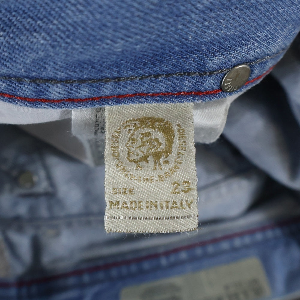 DIESEL(ディーゼル) FAITHLEGG ダメージ加工 ジップフライ デニム スキニーパンツ インディゴ レディース 02275