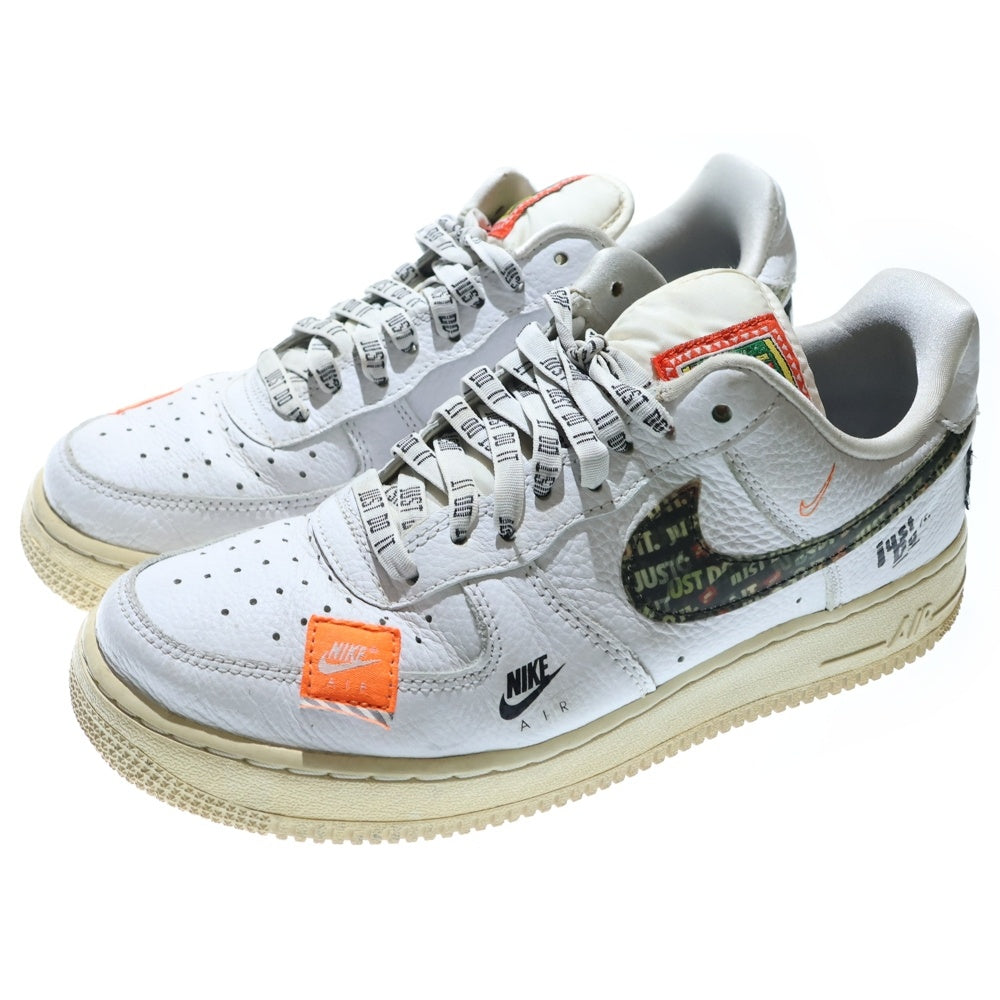 NIKE(ナイキ) AIR FORCE 1 07 PRM JDI エアフォース1 ジャスト ドゥ イット ローカットスニーカー ホワイト US8/26cm AR7719-100