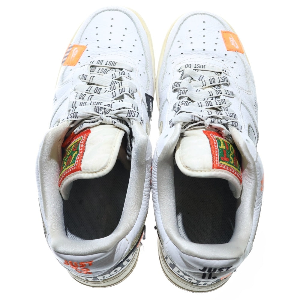 NIKE(ナイキ) AIR FORCE 1 07 PRM JDI エアフォース1 ジャスト ドゥ イット ローカットスニーカー ホワイト US8/26cm AR7719-100