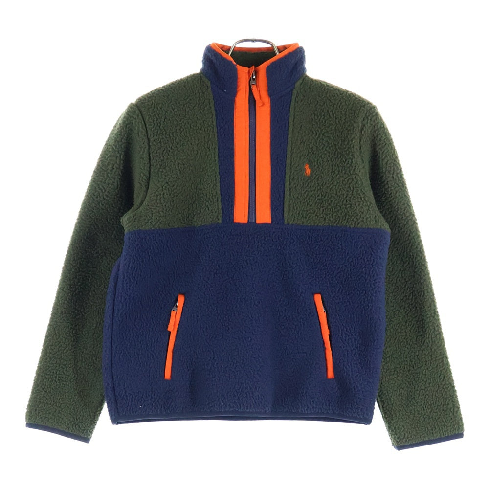 POLO RALPH LAUREN(ポロラルフローレン) ハーフジップ フリース プルオーバー ジャケット カーキ レディース