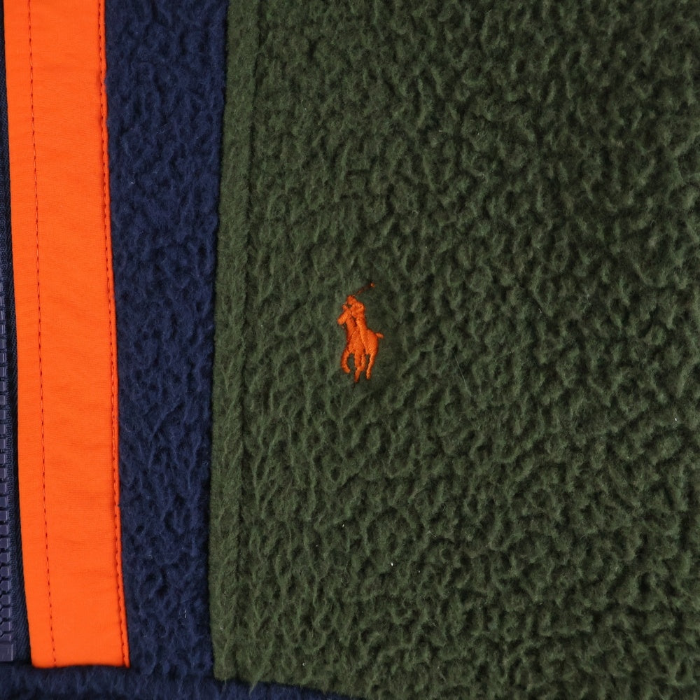 POLO RALPH LAUREN(ポロラルフローレン) ハーフジップ フリース プルオーバー ジャケット カーキ レディース