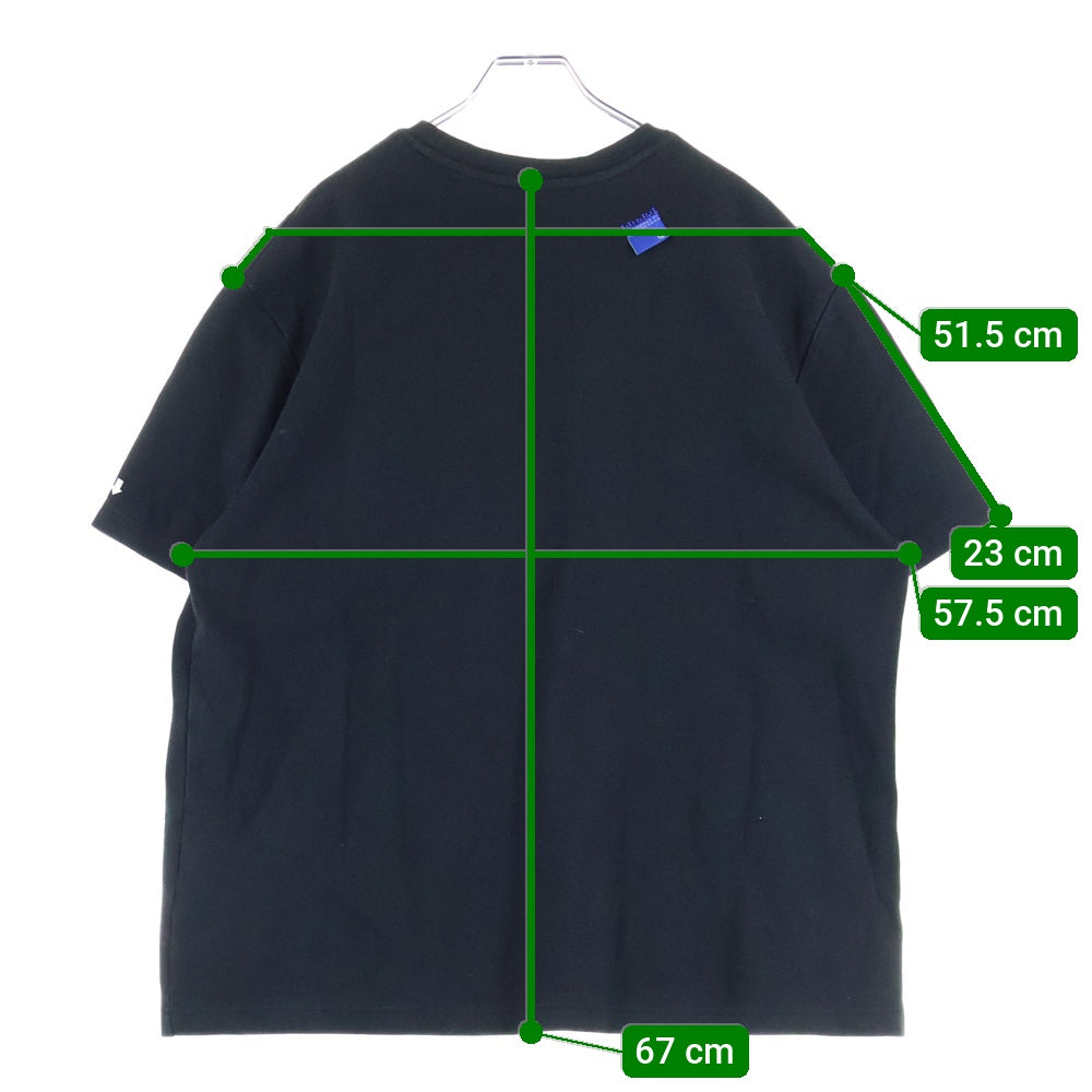ADER ERROR(アーダーエラー) 19SS ARROW ロゴプリント クルーネック 半袖Tシャツ カットソー ブラック 19ASSTO18BK3