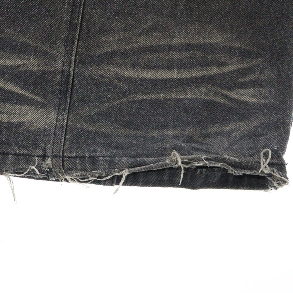 NO/FAITH STUDIOS(ノーフェイスストゥディオス) SUN FADED DUNE BAGGY DENIM サンフェイド ジップフライ バギーデニムパンツ ブラック