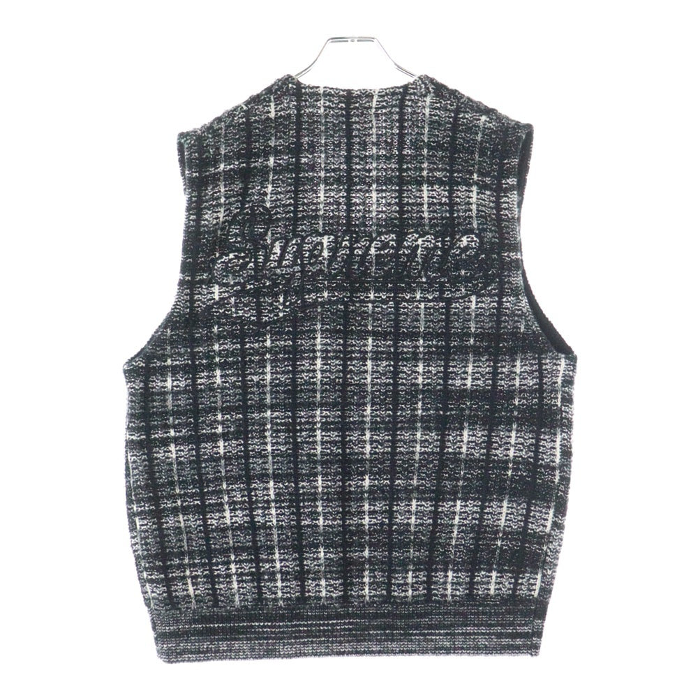 SUPREME(シュプリーム) 25SS Speckled Zip Up Sweater Vest スペックルド ジップアップ セーターベスト ブラック