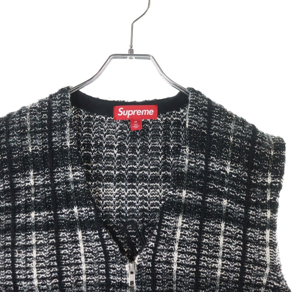 SUPREME(シュプリーム) 25SS Speckled Zip Up Sweater Vest スペックルド ジップアップ セーターベスト ブラック