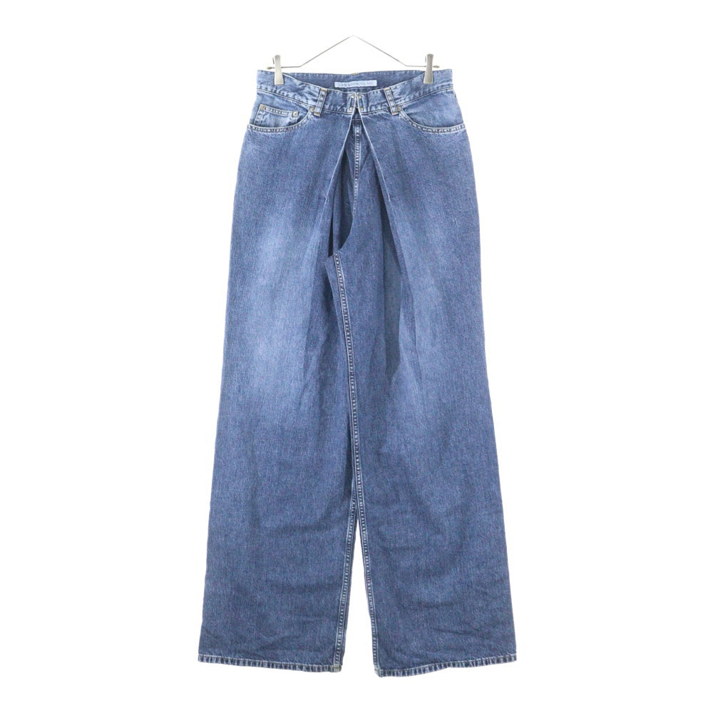 JOHN LAWRENCE SULLIVAN(ジョンローレンスサリバン) WASHED DENIM WIDE PANTS ウォッシュドデニム フロントフック ワイドパンツ インディゴ JLS-02-22