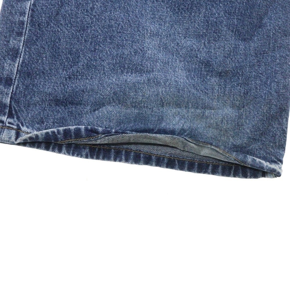 JOHN LAWRENCE SULLIVAN(ジョンローレンスサリバン) WASHED DENIM WIDE PANTS ウォッシュドデニム フロントフック ワイドパンツ インディゴ JLS-02-22