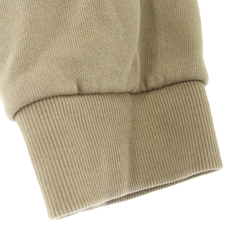 entire studios(エンタイア スタジオ) FULL ZIP オーバーサイズ コットンスウェット ジップアップパーカー ブラウン ES2106