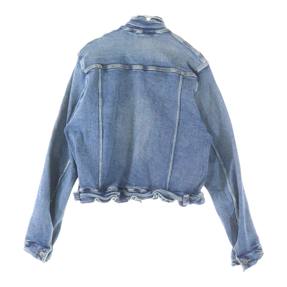 MAISON MIHARAYASUHIRO(メゾンミハラヤスヒロ) 21AW SHRANK DENIM BLOUSON シュランク コットンストレッチ デニムジャケット ブルゾン インディゴ レディース B07BL171