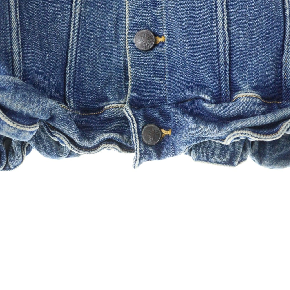 MAISON MIHARAYASUHIRO(メゾンミハラヤスヒロ) 21AW SHRANK DENIM BLOUSON シュランク コットンストレッチ デニムジャケット ブルゾン インディゴ レディース B07BL171