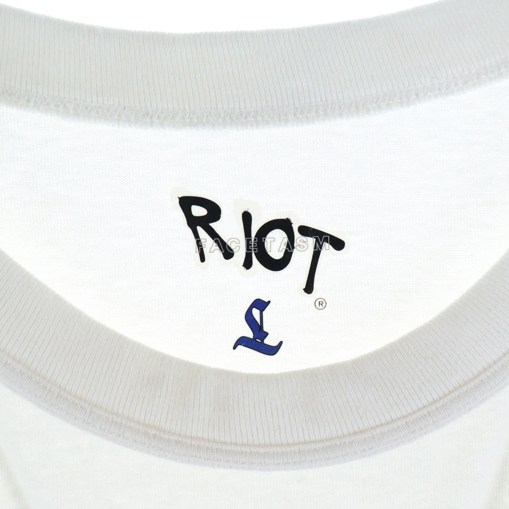 FACETASM(ファセッタズム) RIOT BRAID CORD TEE ライオット フロントポケット 半袖Tシャツ カットソー ホワイト RF20AW-TEE-U02