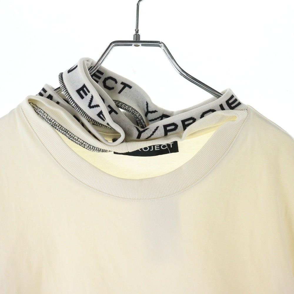 Y/PROJECT(ワイプロジェクト) トリプルカラーロゴプリント コットン 長袖Tシャツ カットソー ホワイト TS91-S25