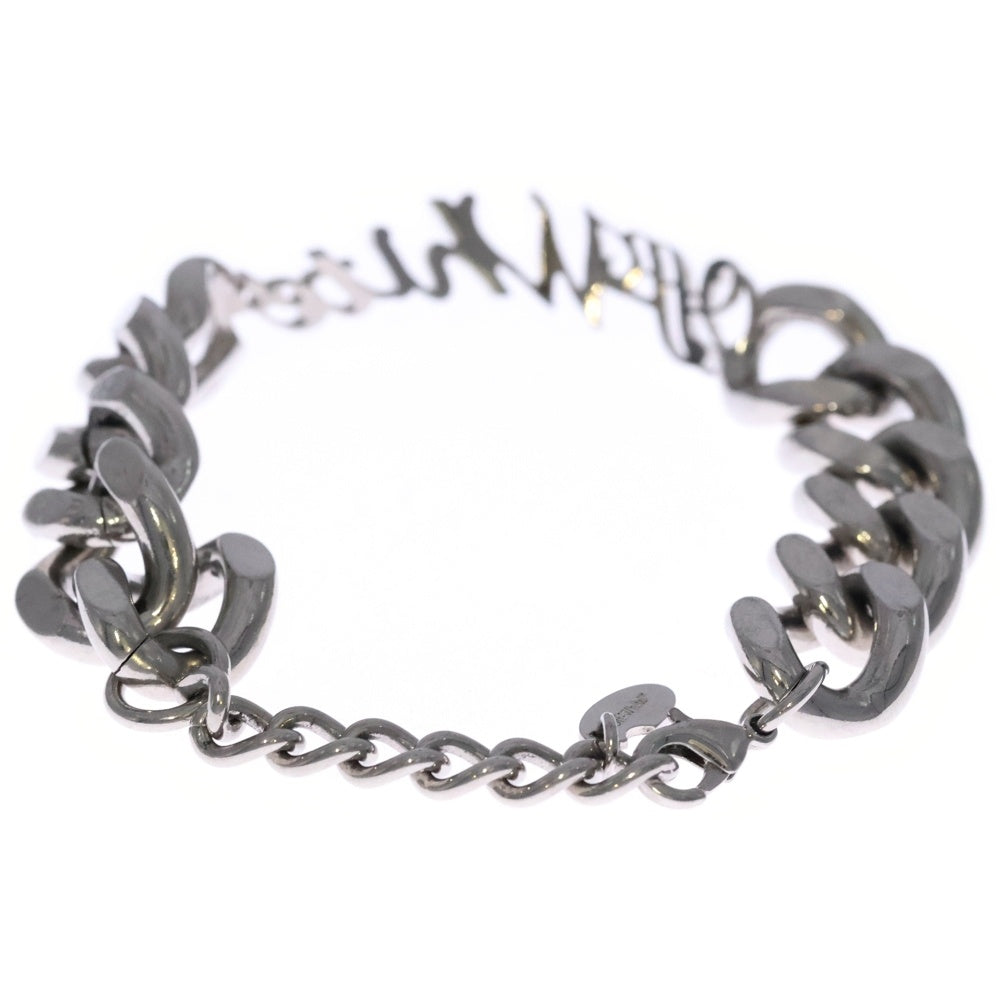 OFF-WHITE(オフホワイト) LOGO CHAIN BRACELET ロゴチェーン ブレスレット シルバー OMOA107F24MET0017200