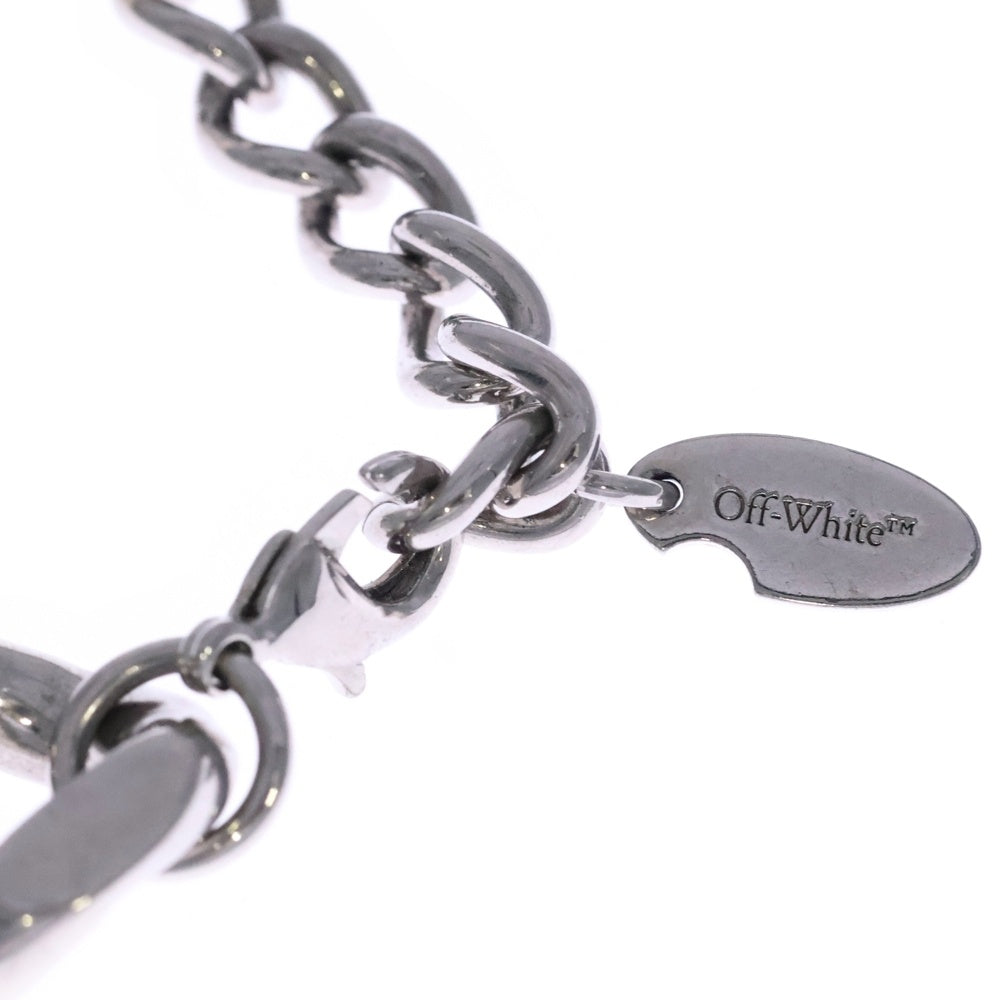 OFF-WHITE(オフホワイト) LOGO CHAIN BRACELET ロゴチェーン ブレスレット シルバー OMOA107F24MET0017200