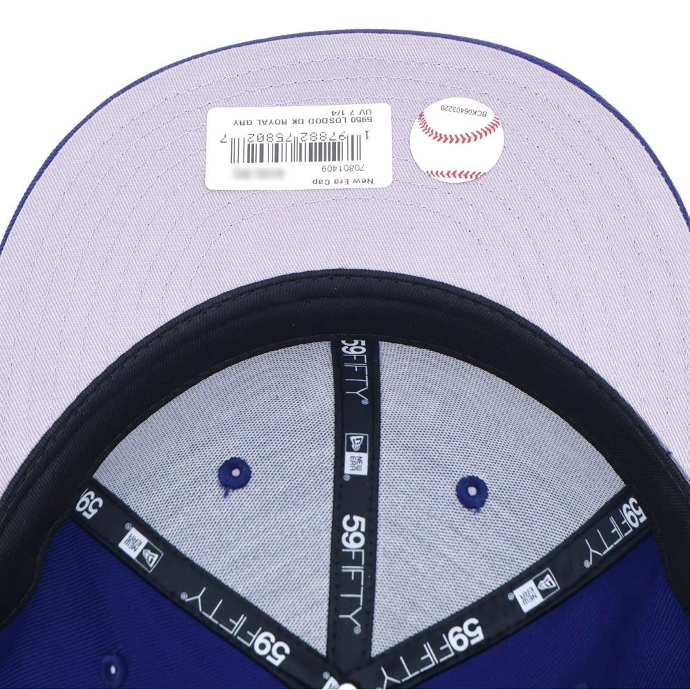 NEW ERA(ニューエラ) 59FIFTY LOS ANGELES DODGERS MLB UPSIDE DOWN ロサンゼルス ドジャース アップサイドダウン ベースボールキャップ ブルー