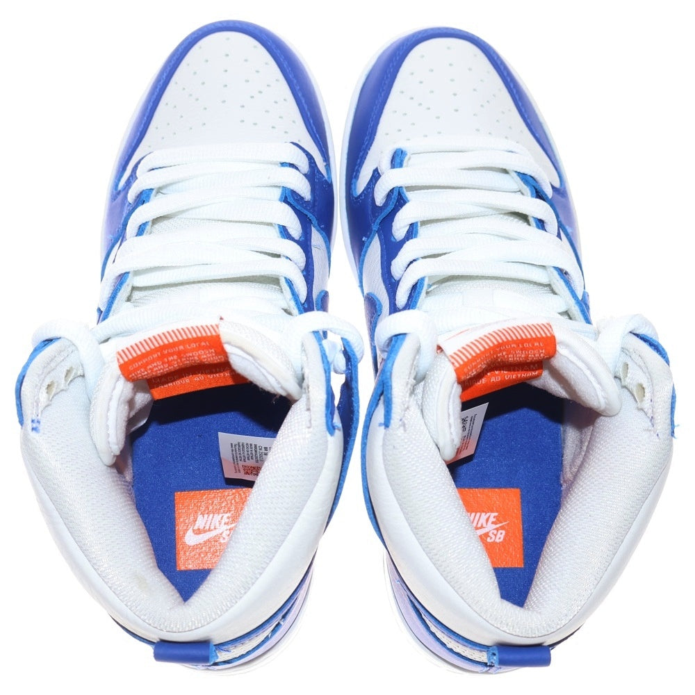 NIKE SB(ナイキエスビー) DUNK HIGH RETRO SE KENTUCKY ダンク オレンジレーベル ケンタッキー ローカットスニーカー レディース ブルー/ホワイト US7/25cm DH7149-400