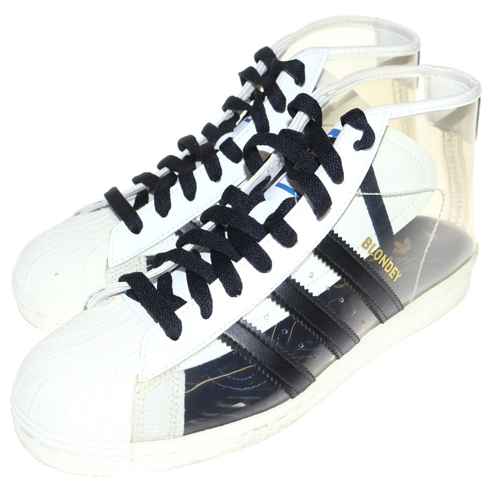 adidas(アディダス) BLONDEY PRO MODEL ADV CLEAR WHITE ブロンディ ブロンディ プロ モデル クリアホワイト ハイカットスニーカー レディース US7/25cm LG0843