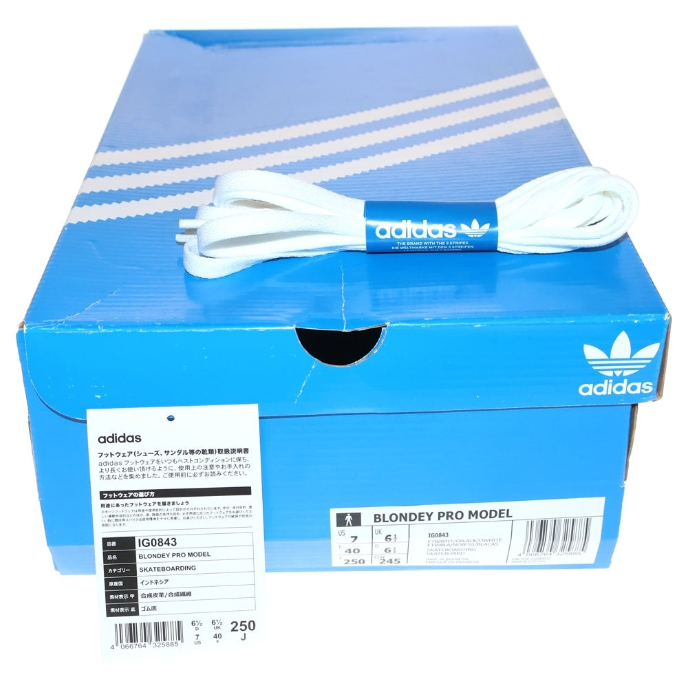adidas(アディダス) BLONDEY PRO MODEL ADV CLEAR WHITE ブロンディ ブロンディ プロ モデル クリアホワイト ハイカットスニーカー レディース US7/25cm LG0843