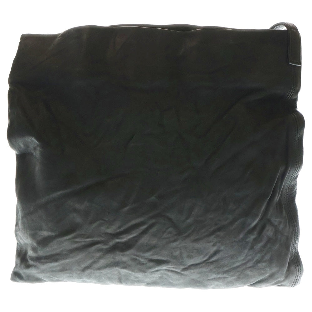 Y's(ワイズ) SOFT LEATHER SHOULDER BAG ソフトカウレザー ショルダーバッグ ブラック YM-I01-712