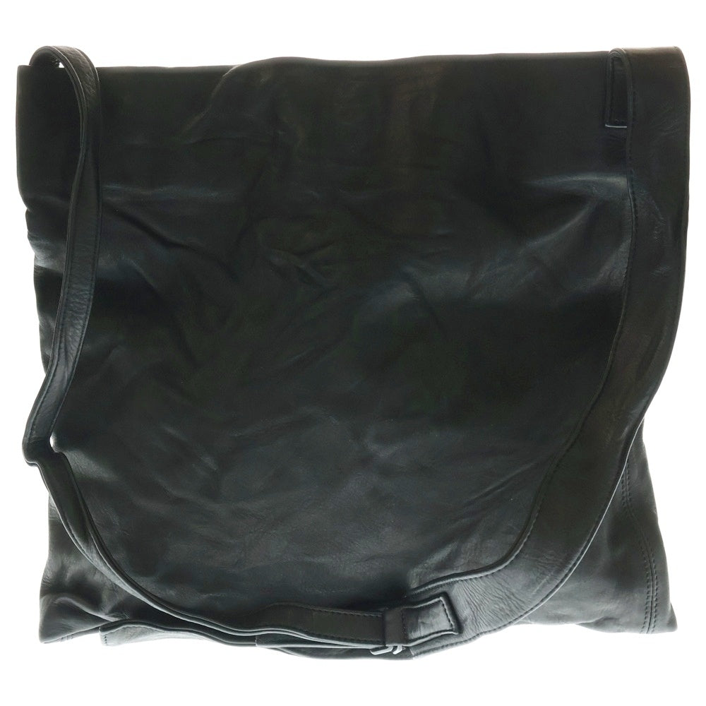 Y's(ワイズ) SOFT LEATHER SHOULDER BAG ソフトカウレザー ショルダーバッグ ブラック YM-I01-712