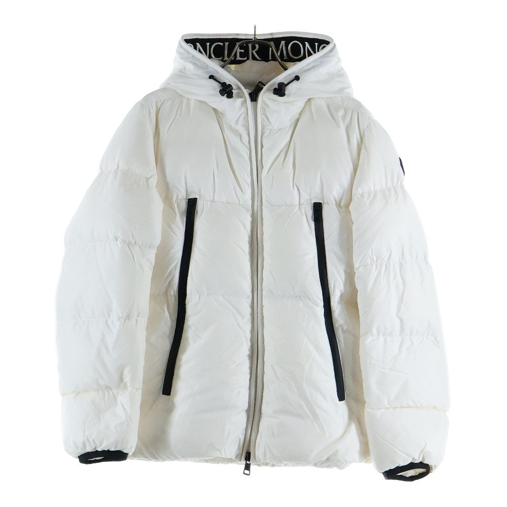 MONCLER(モンクレール) 19AW MONTCLA モンクラ ロゴエンブロイダリー フーデッド ジップアップ ナイロン ダウンジャケット ホワイト E20914194385